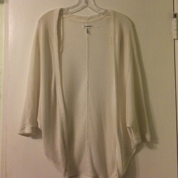 White cardigan