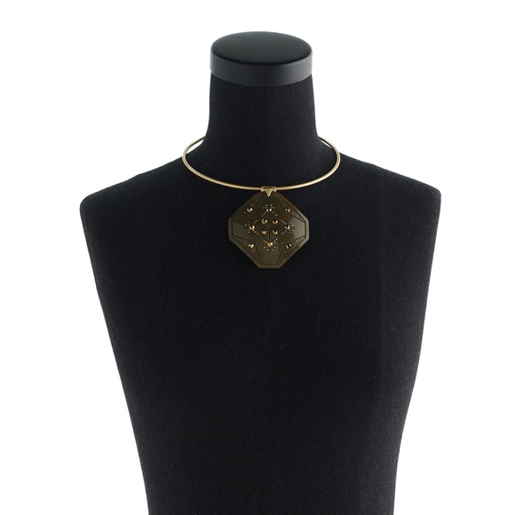 J. Crew LULU FROST LARGE STONE CHOKER - NEW - Picture 2 of 4