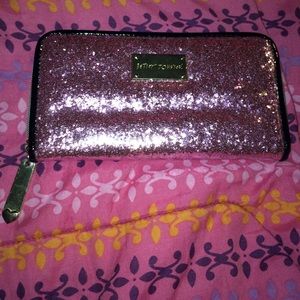 Pink Glittery Betsy Johnson wallet