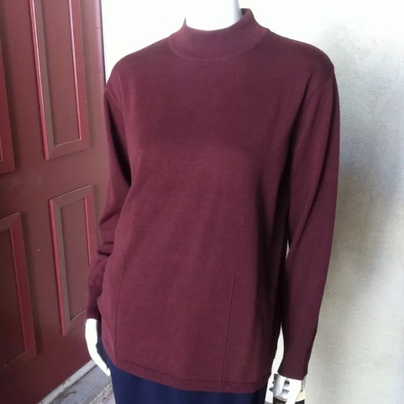 Nwt Brown Cotton Turtleneck Sweater XL
