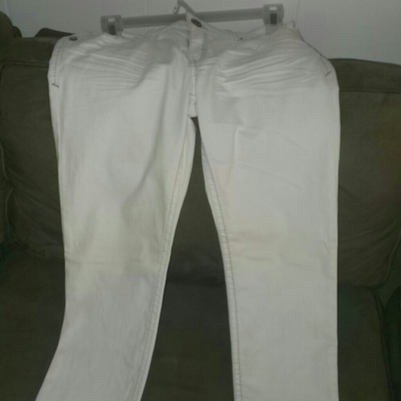 White denim size 15/16 jeggings - Picture 2 of 4