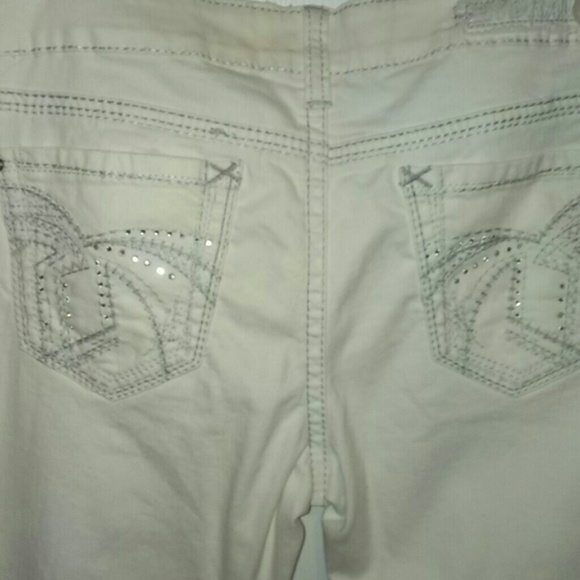 White denim size 15/16 jeggings - Picture 3 of 4