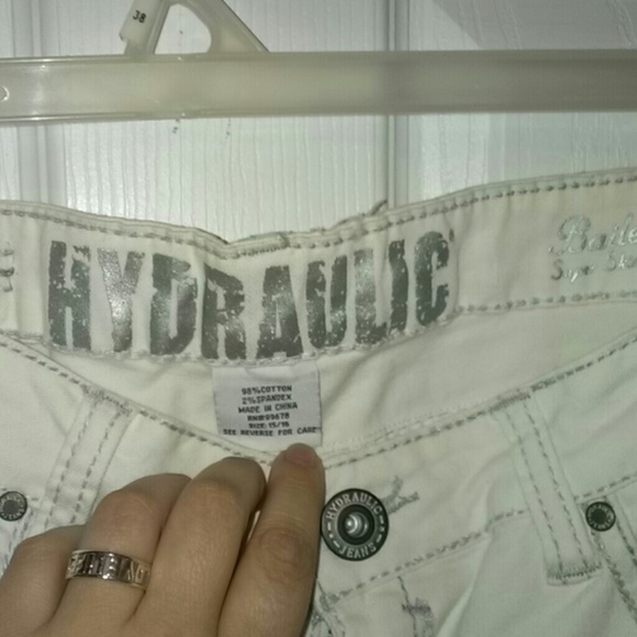 White denim size 15/16 jeggings - Picture 4 of 4