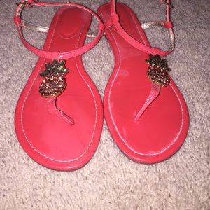 Flip flops with pineapples on them!!