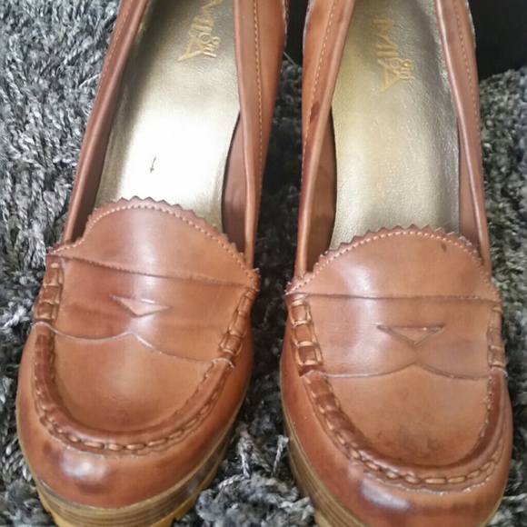 Mia girl brown platform pumps - Picture 1 of 3