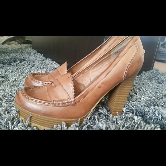 Mia girl brown platform pumps - Picture 2 of 3