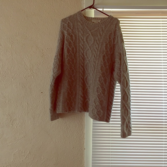 Fluffy hand knit J. Crew sweater