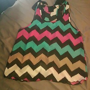 🎉HP🎉 NEW Chevron top with bow back...adorable!