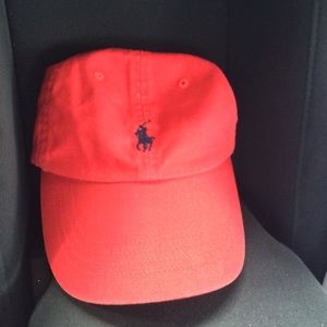 Red Polo baseball cap