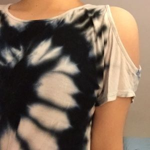 Tye dye cut out top