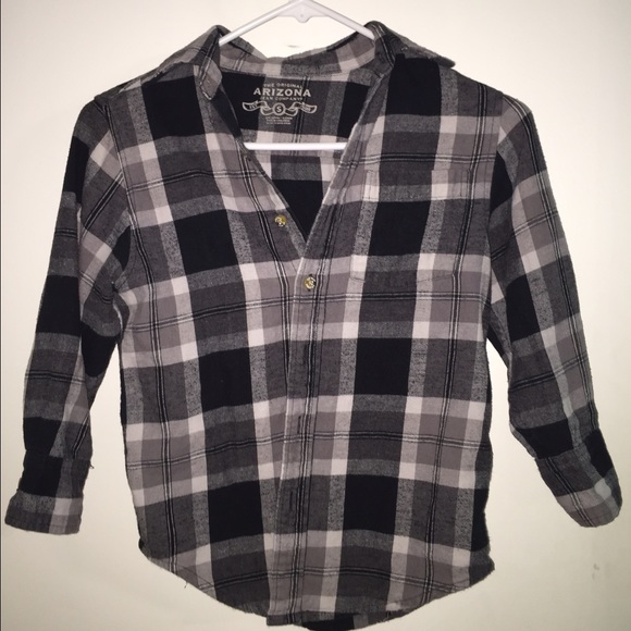 Grey white and black flannel