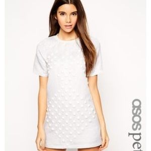 ASOS PETITE exclusive stud embellished shift dress