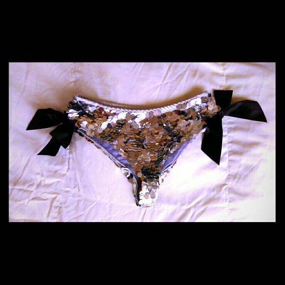 Silver Sequin Gogo Dancer/Bikini Bottoms