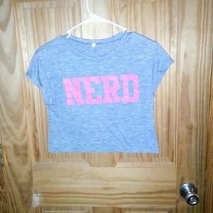 "Nerd" Crop Top