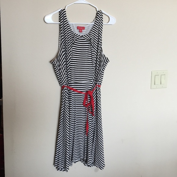 Black and white strip Elle dress