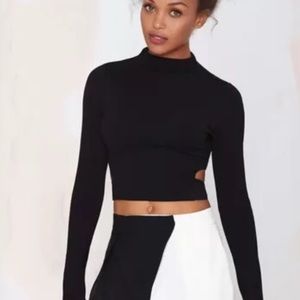 Nasty Gal Mock to It Crop Top