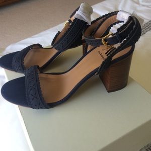 Ava and Aiden Skylar Laser-Cut Block Heel Sandal