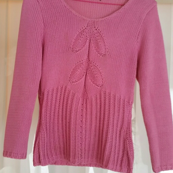Nordstrom pink cotton sweater