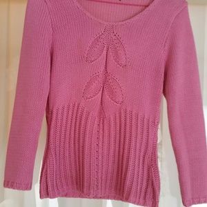 Nordstrom pink cotton sweater