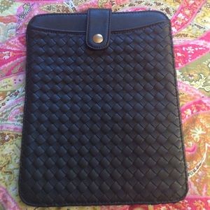 Faux Leather Woven IPad Cover
