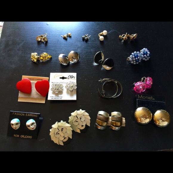 13 pair of earrings. Mostly new. - Picture 2 of 2