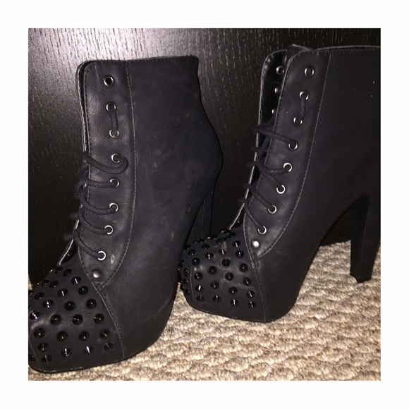 Studded Platform Booties - Picture 2 of 2