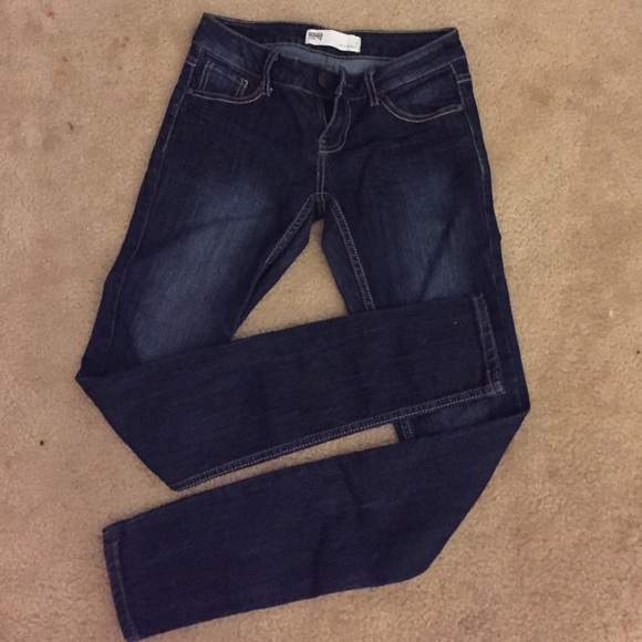 Dark blue jeans