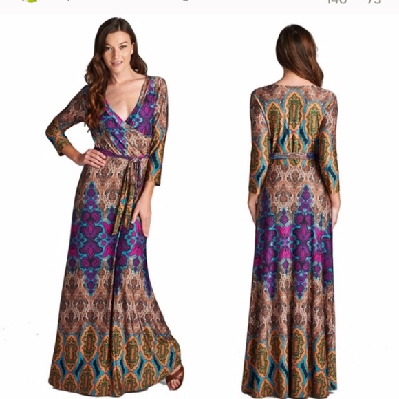 💕 Bohemian Maxi Dress 💕 S M L - Picture 3 of 3