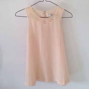 Madewell cream swing tank XS