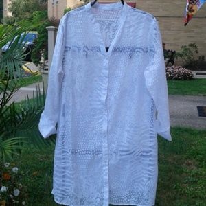 Sheer beach cover up