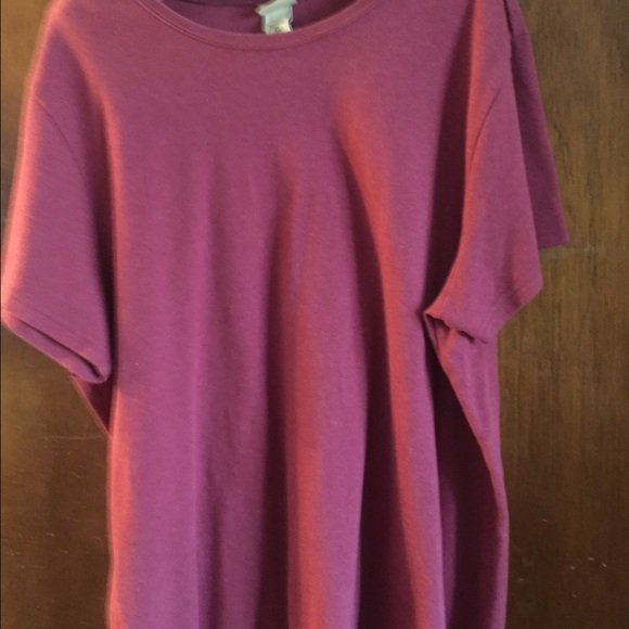 Comfy cranberry cotton tee