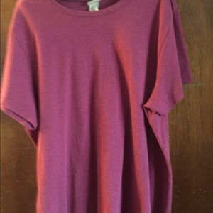 Comfy cranberry cotton tee