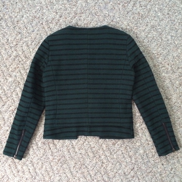 Selected Femme Striped Zip Jacket - Picture 4 of 4