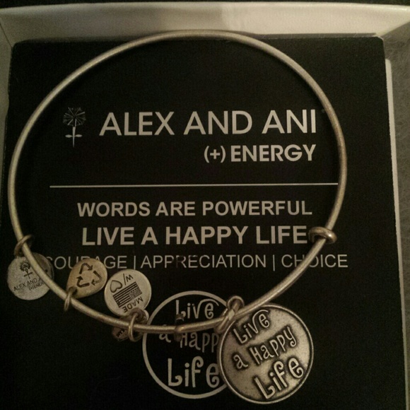 Alex and Ani Bracelet "Live a Happy Life"