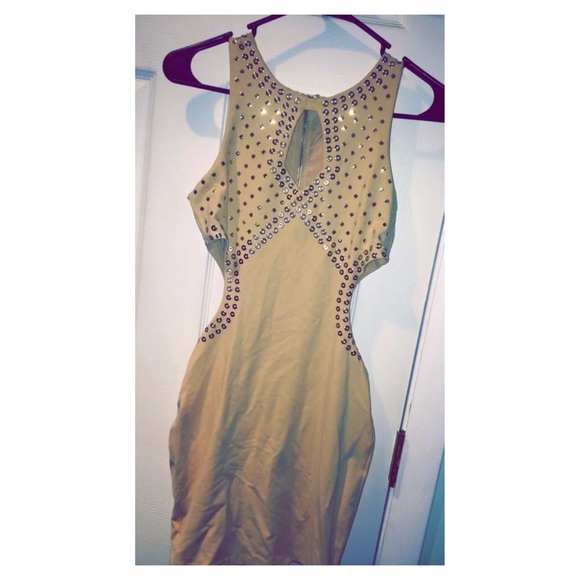 Nude Sequin Dress