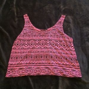 Tribal pink top
