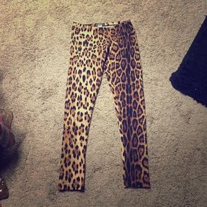 Leopard print leggings SMALL