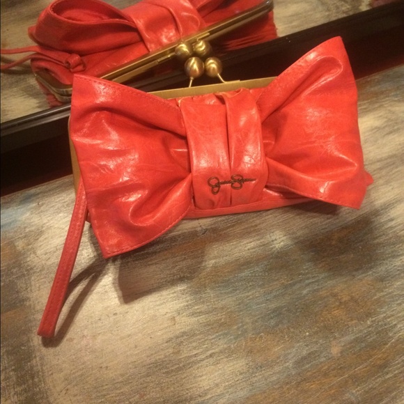 TRADED****JS Coral Bow Clutch