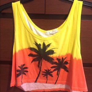 Palm tree tank top