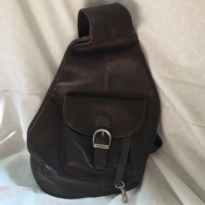Vintage genuine leather shoulder bag