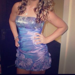 Purple jovani cocktail dress