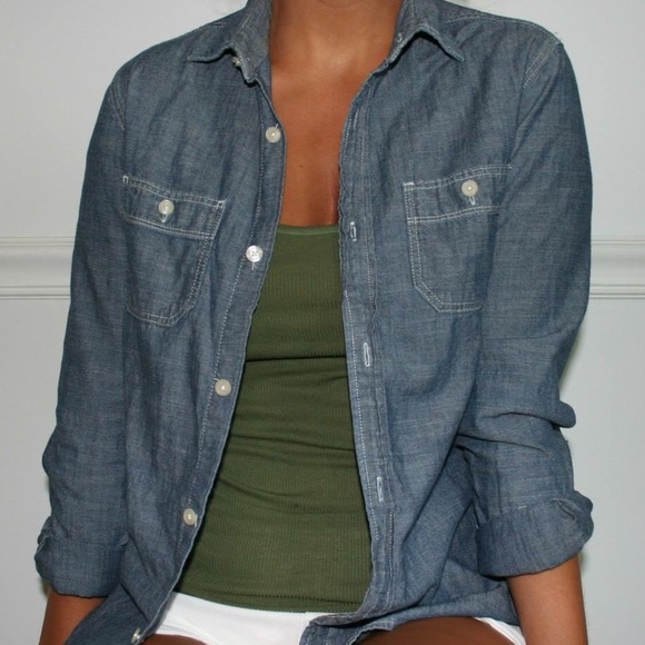 J Crew Chambray button down