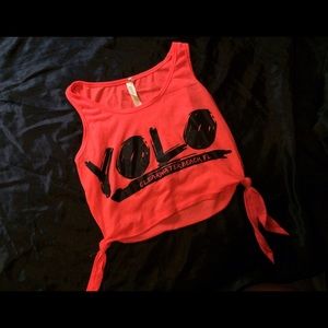 YOLO crop top