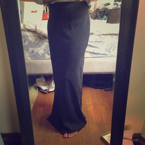 Sarah Pacini wool maxi skirt