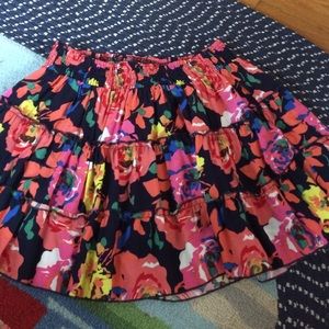 flowey floral skirt