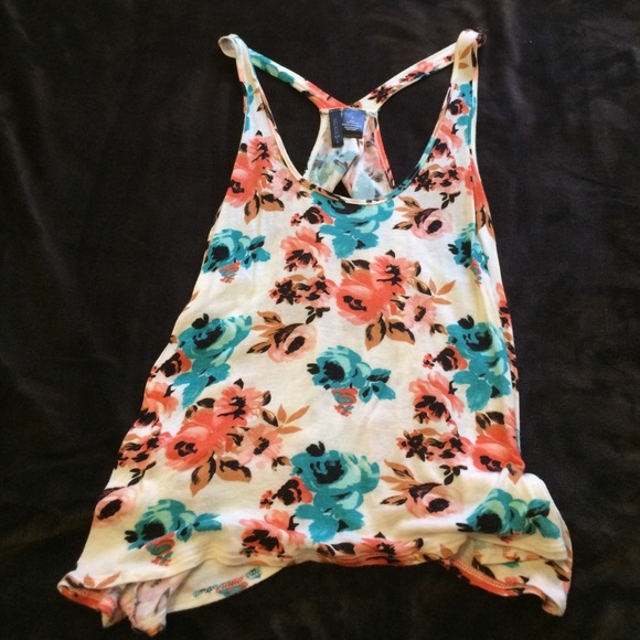 Open back tank top