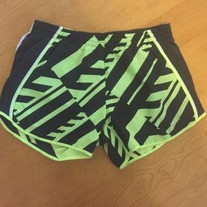 green and black nike shorts