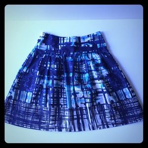 LIMITED watercolor a-line skirt with pockets: XS