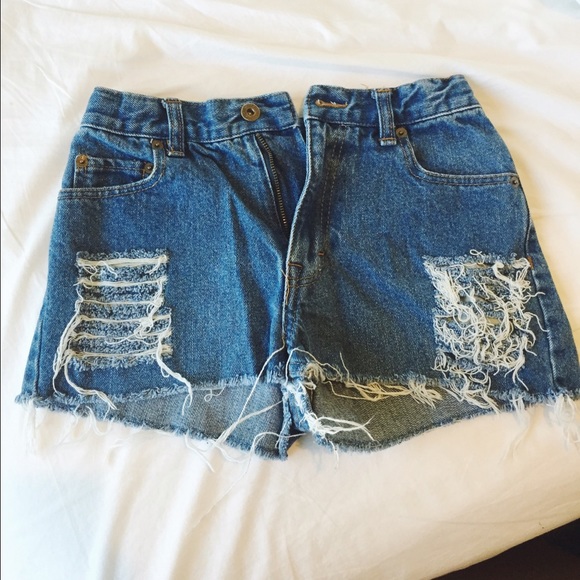 Distressed high waisted