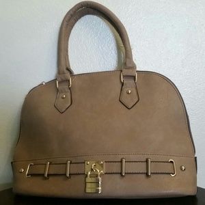 Nude color handbag